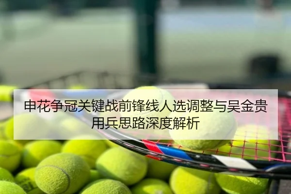 申花争冠关键战前锋线人选调整与吴金贵用兵思路深度解析